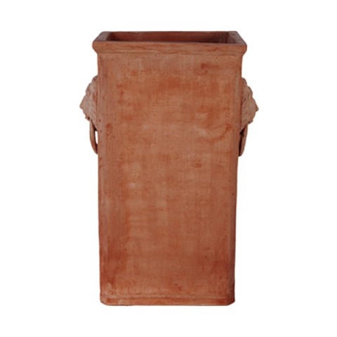Rectangular Umbrella Stand with Terracotta Masks